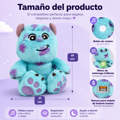 James - Peluche con Respiración Relajante Para Calmar la Ansiedad